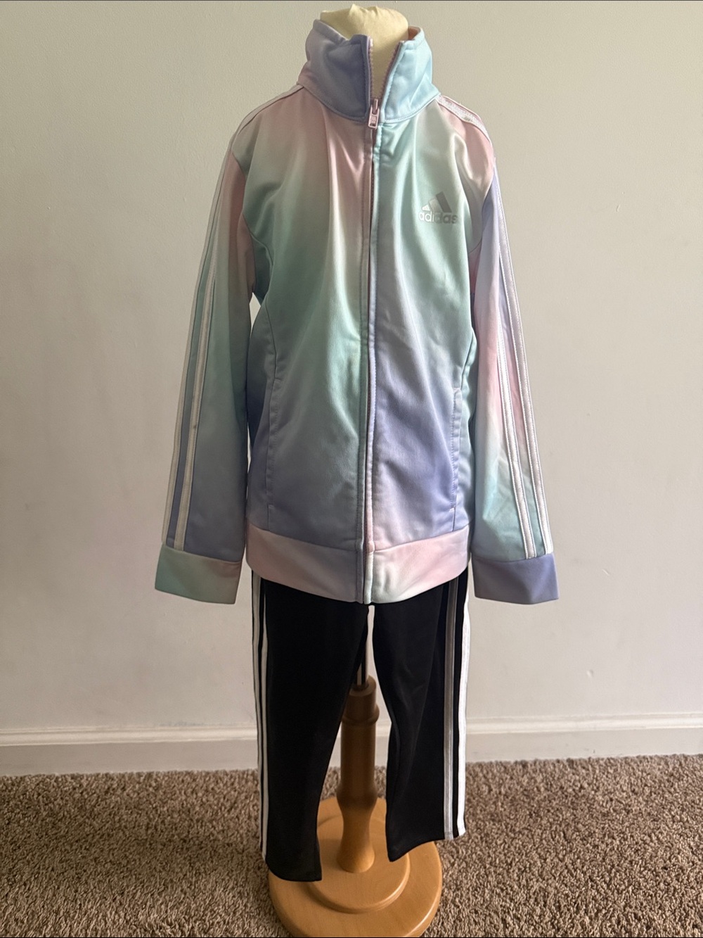 adidas Kids' Pastel Ombre Track Jacket and Pants size 6